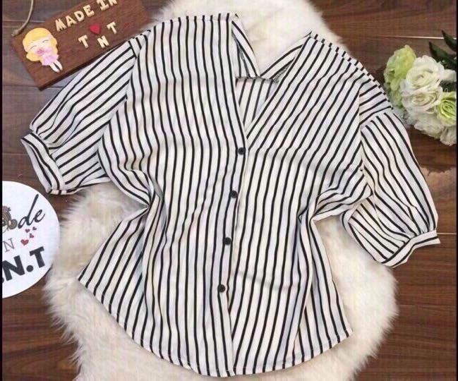Áo sơ mi kiểu nữ tay lỡ