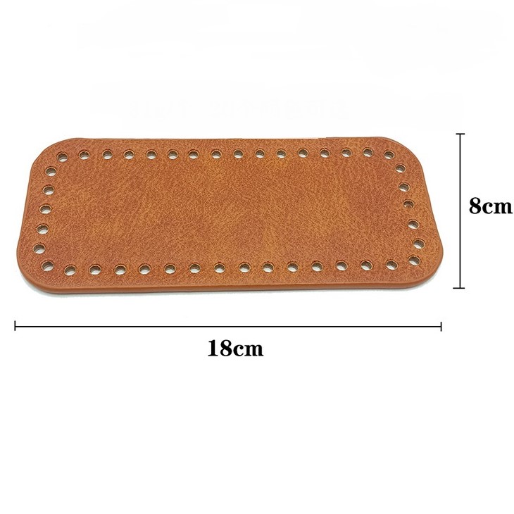 Đế túi da pu để túi móc len 10*22cm