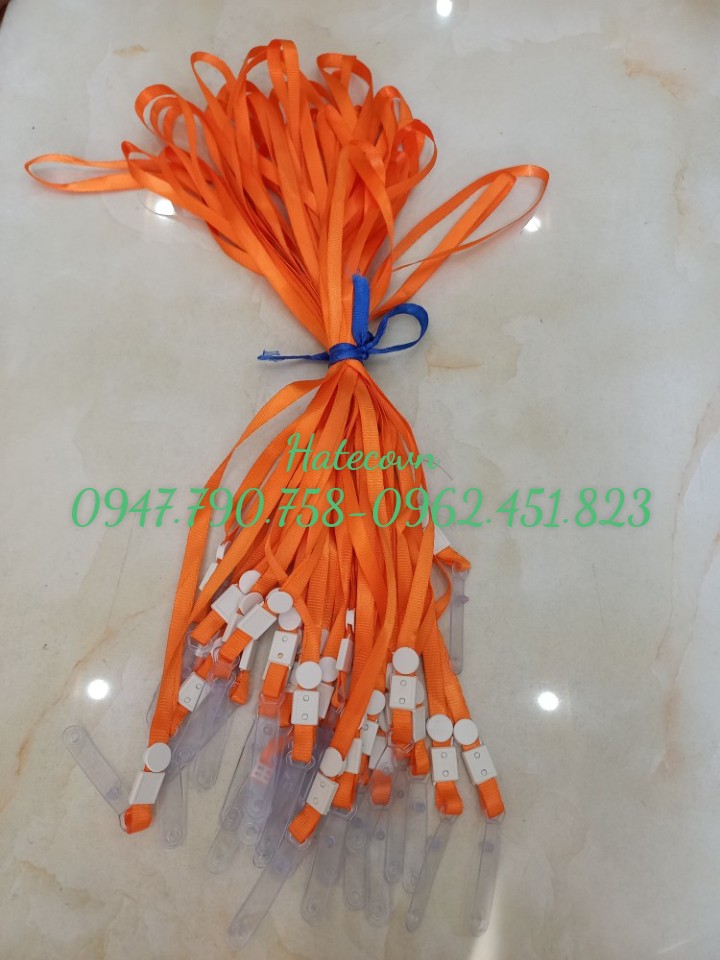 100 PCs combo colorful plastic hooks silk strap student ID card holder lanyard