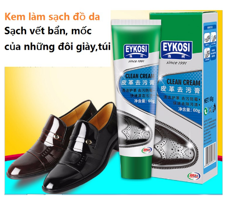 Kem làm sạch đồ da giày,túi Eykosi 60g