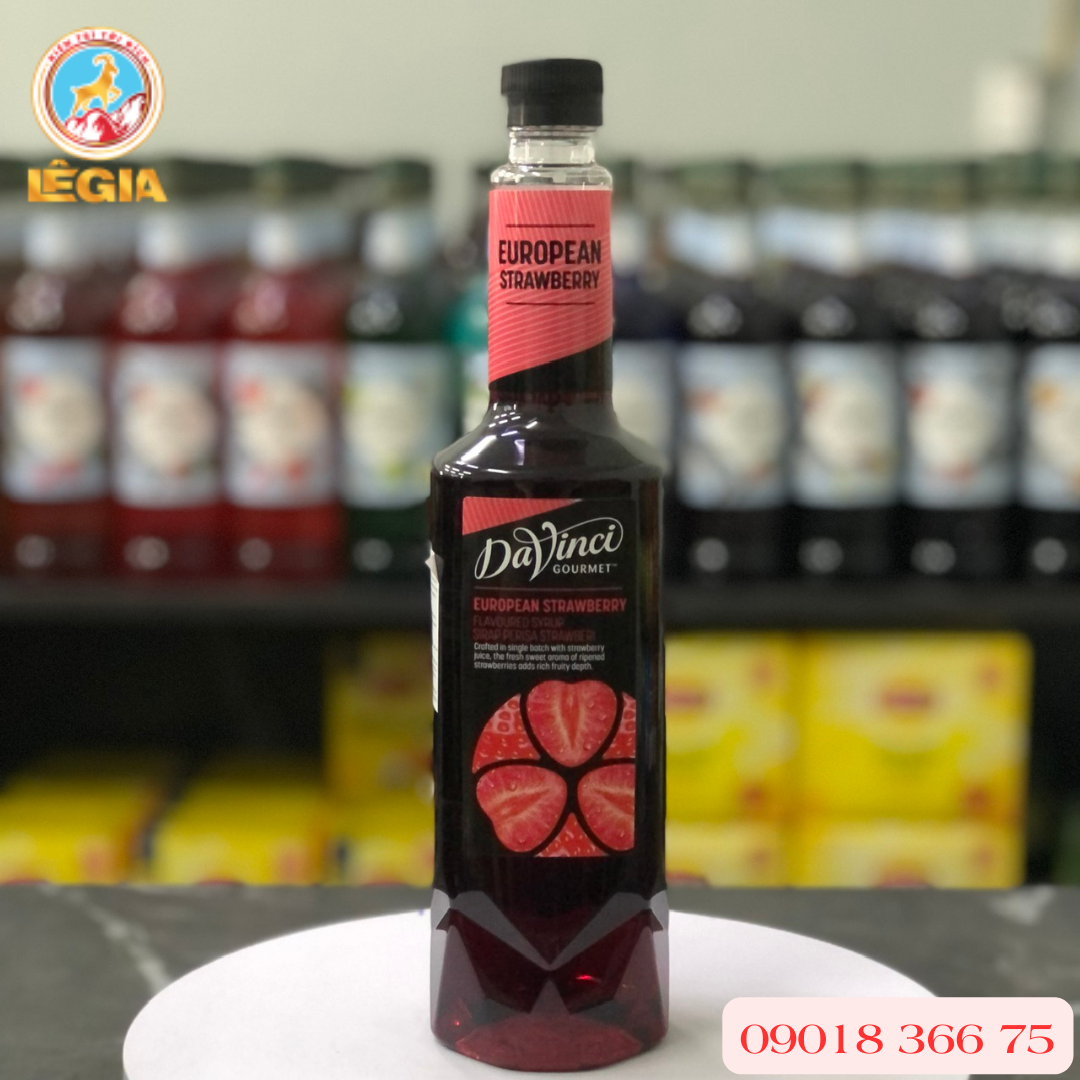 Siro davinci dâu 750ml - davinci european strawberry syrup