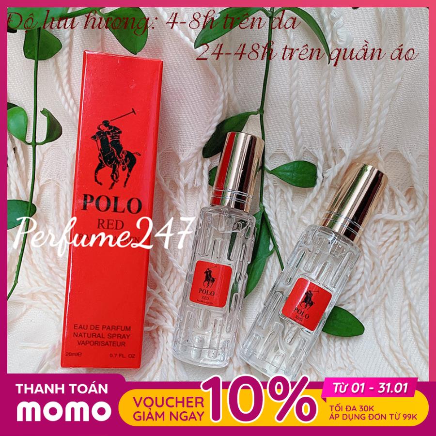 [HCM]COMBO 2 CHAI NƯỚC HOA NAM POL0 RED 20ML