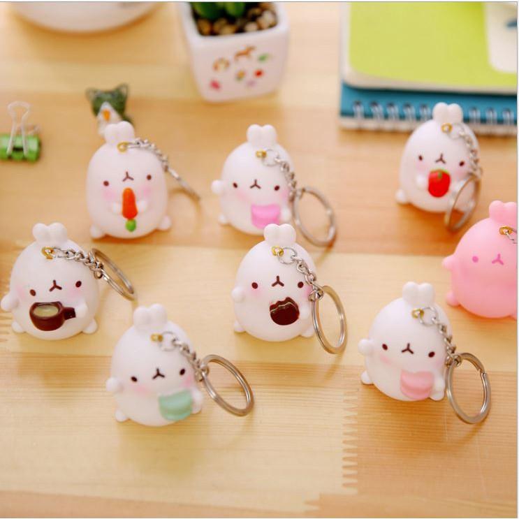 Móc Khóa Thỏ Molang Dễ Thương - laza88