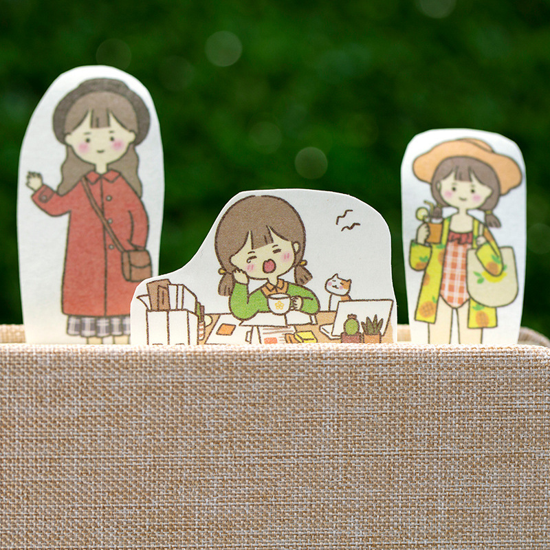 Nhãn dán Sticker trang trí đáng yêu, 66x400mm