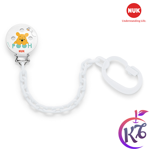 Dây đeo ti ngậm NUK hình gấu Pooh cho bé sơ sinh - NU66142 - day deo giu ty ngam cho tre