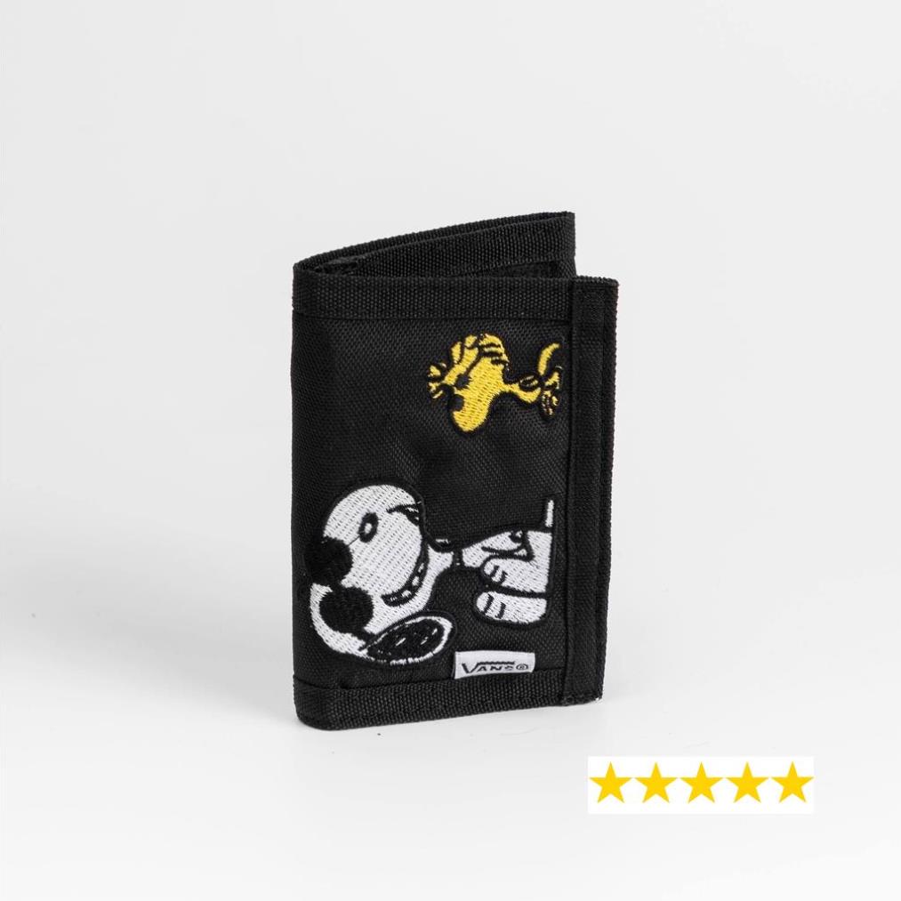 Túi Ví Van.s x Peanuts Slipped Black Wallet Bóp Ví mini Snoopy