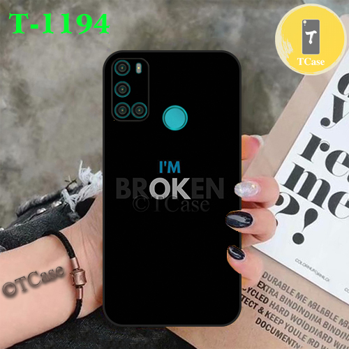 Ốp lưng Vsmart Joy 4 - Ốp dẻo đen in hình Slogan độc