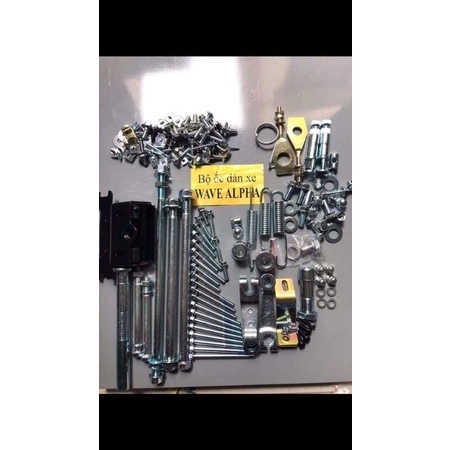 Full bộ ốc dàn xe wave alpha loại đẹp