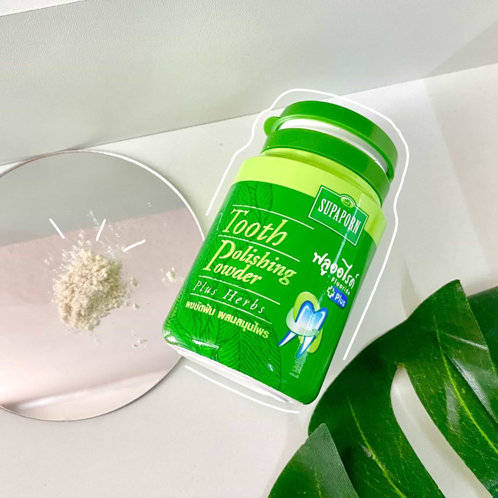 [Chính Hãng] Bột Tẩy Trắng Răng Thảo Supaporn 90g Thái Lan