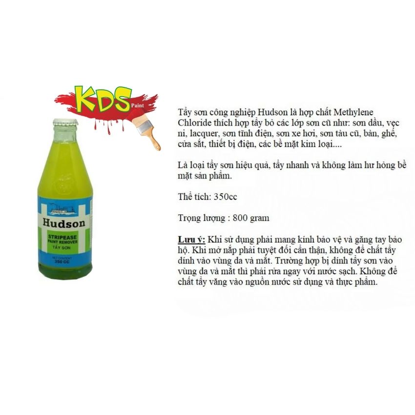 [HCM][FreeShip] KDS PAINT  Tẩy sơn Hudson ( tẩy sơn bề mặt kim loại)