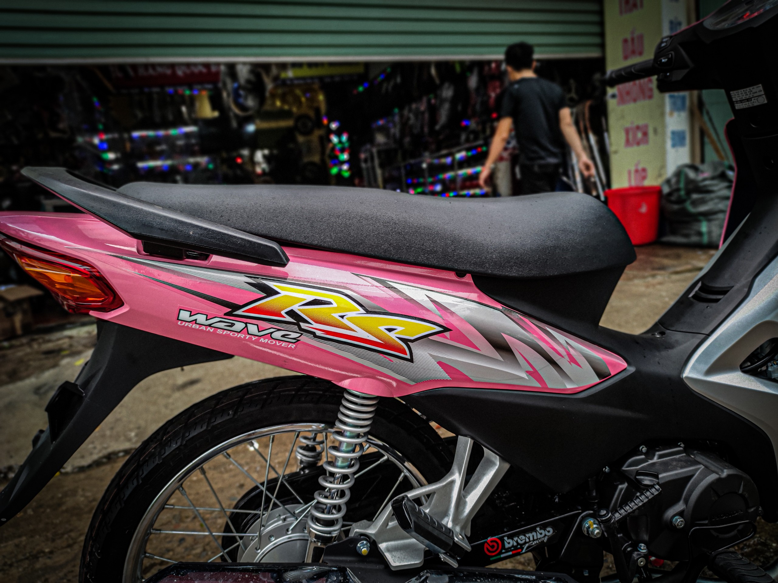 Tem rời Wave Alpha MẪU RS phối màu. Dán cho Wave 50cc/100cc/110cc ( Tem 3 lớp chống nước chống bay màu )