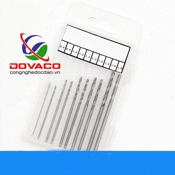 Bộ 10 mũi khoan mini các cỡ