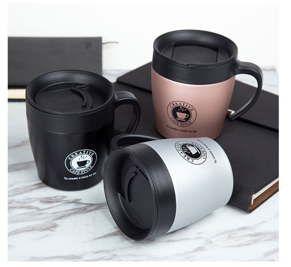 Cốc pha cà phê - Cốc pha cafe inox 304 Creative 330ml - Ly giữ nhiệt cà phê - Ly tự pha ca fphee dành cho văn phòng [RẺ VÔ ĐỊCH]