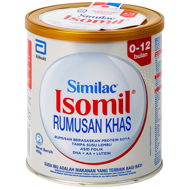 SỮA CÔNG THỨC SIMILAC ISOMIL VÀ ISOMIL PLUS 400G - ĐẠM ĐẬU NÀNH