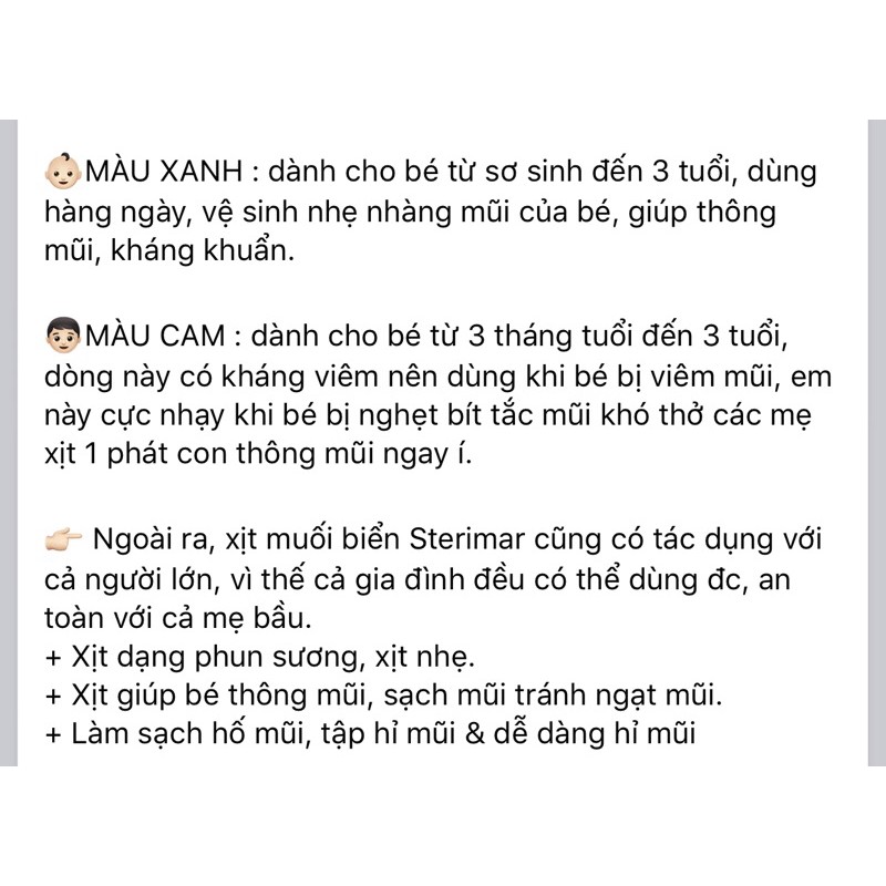 Xịt muối biển cá heo Sterimar Pháp cho bé cưng