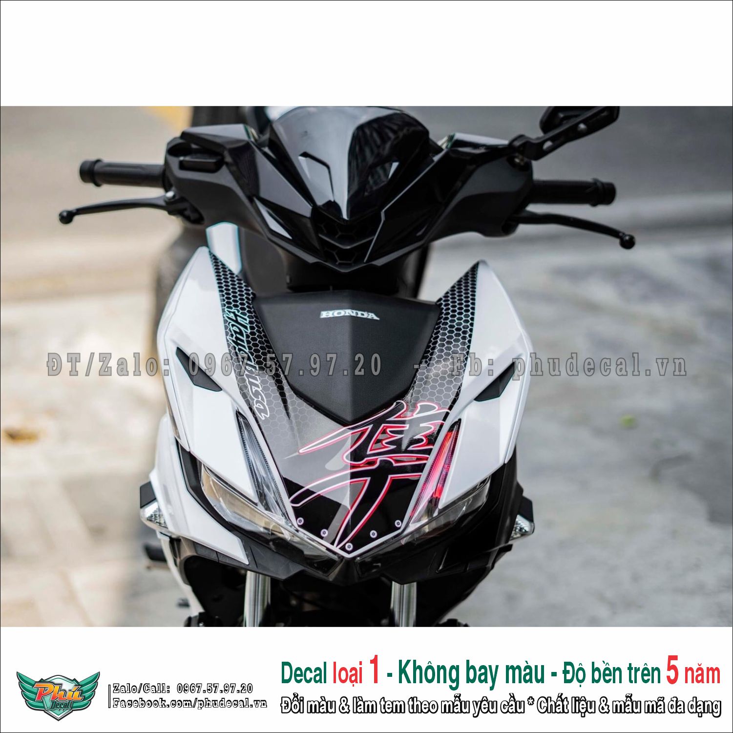 Tem rời Winner X V3 Hayabusa trắng đen (10)