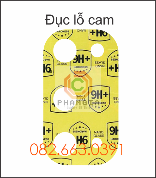 Cường lực camera Realme 7 pro nano