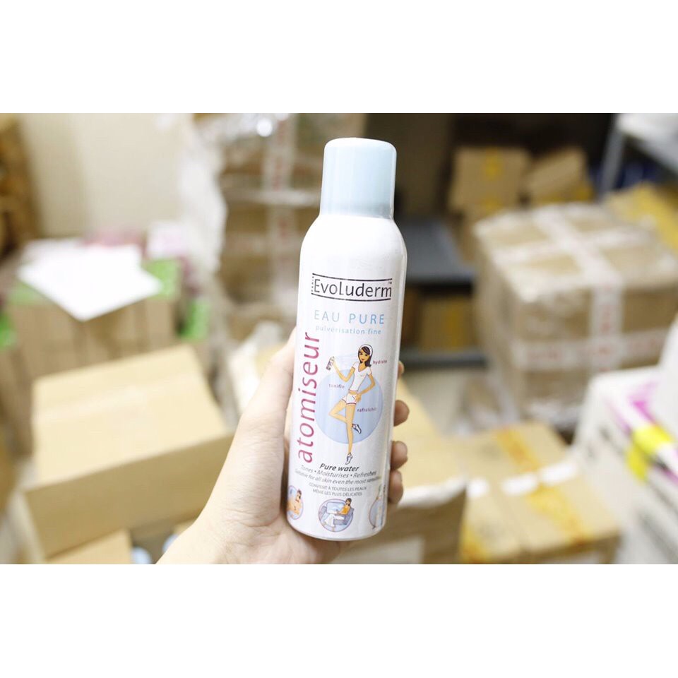 [HCM]Xịt khoáng cấp ẩm làm dịu da Evoluderm 150ml