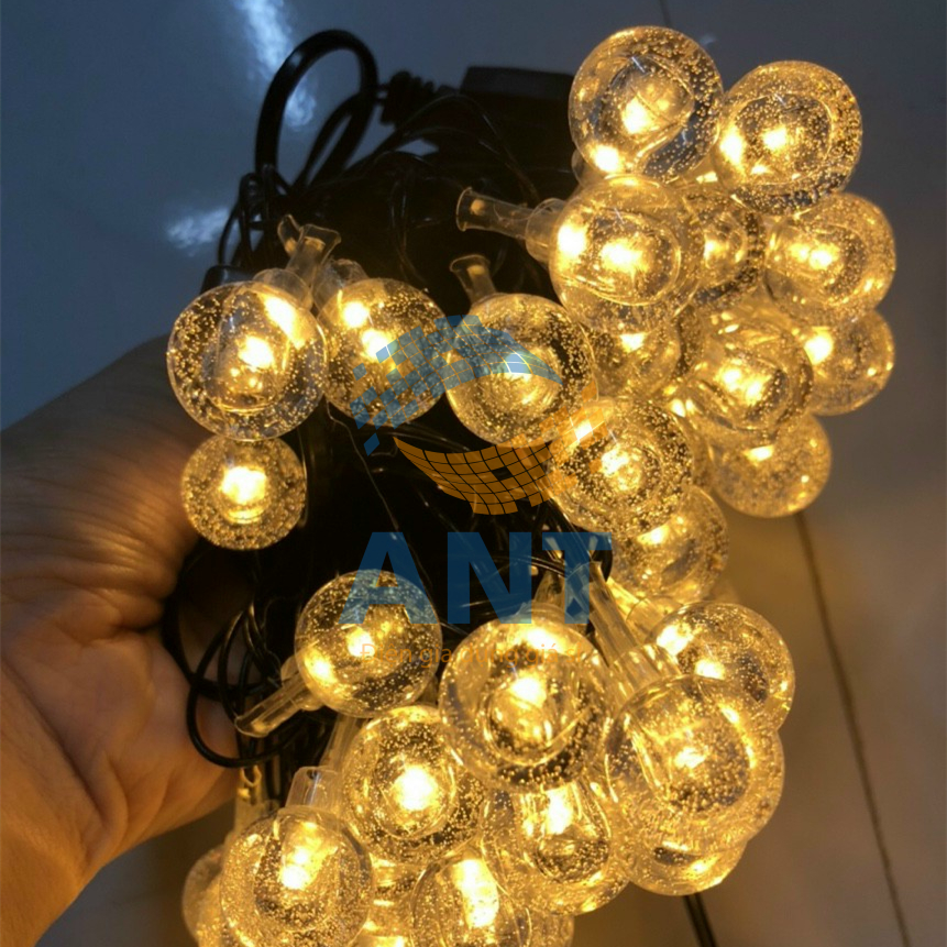 Dây Đèn Led Bi Bọt Vàng Nắng 10M 52 bóng