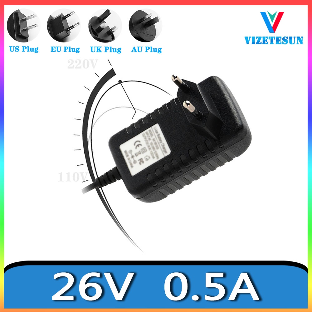 26v 500ma sweeping adapter 0.5a dc voltage stabilizing 5.5 x 2.1mm