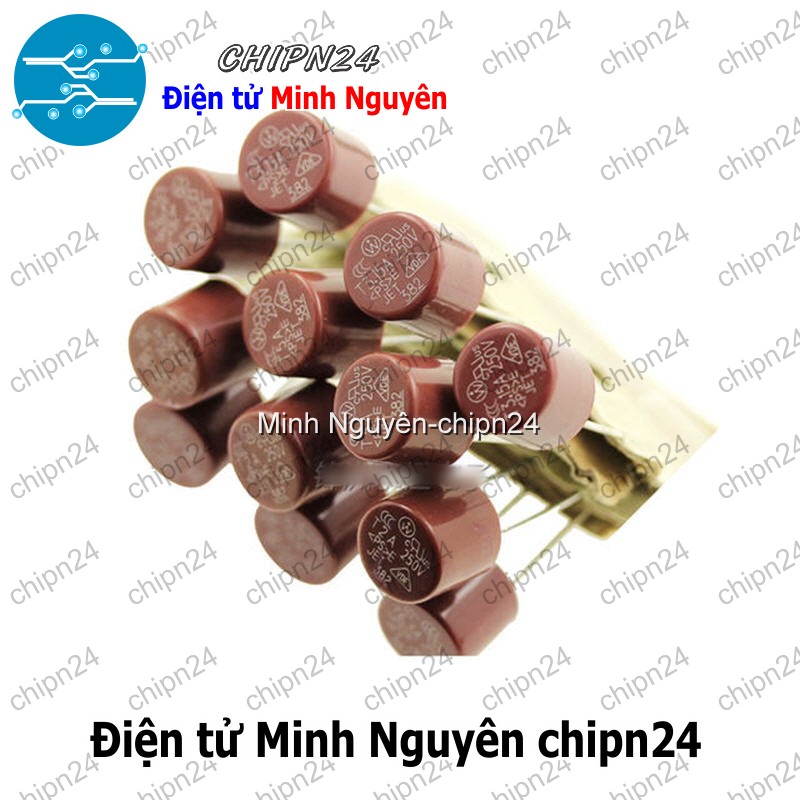 [2 cái] (K449) Cầu Chì Tròn 3.15A 250V 8x8mm (T3.15A250V 382) - HH003442