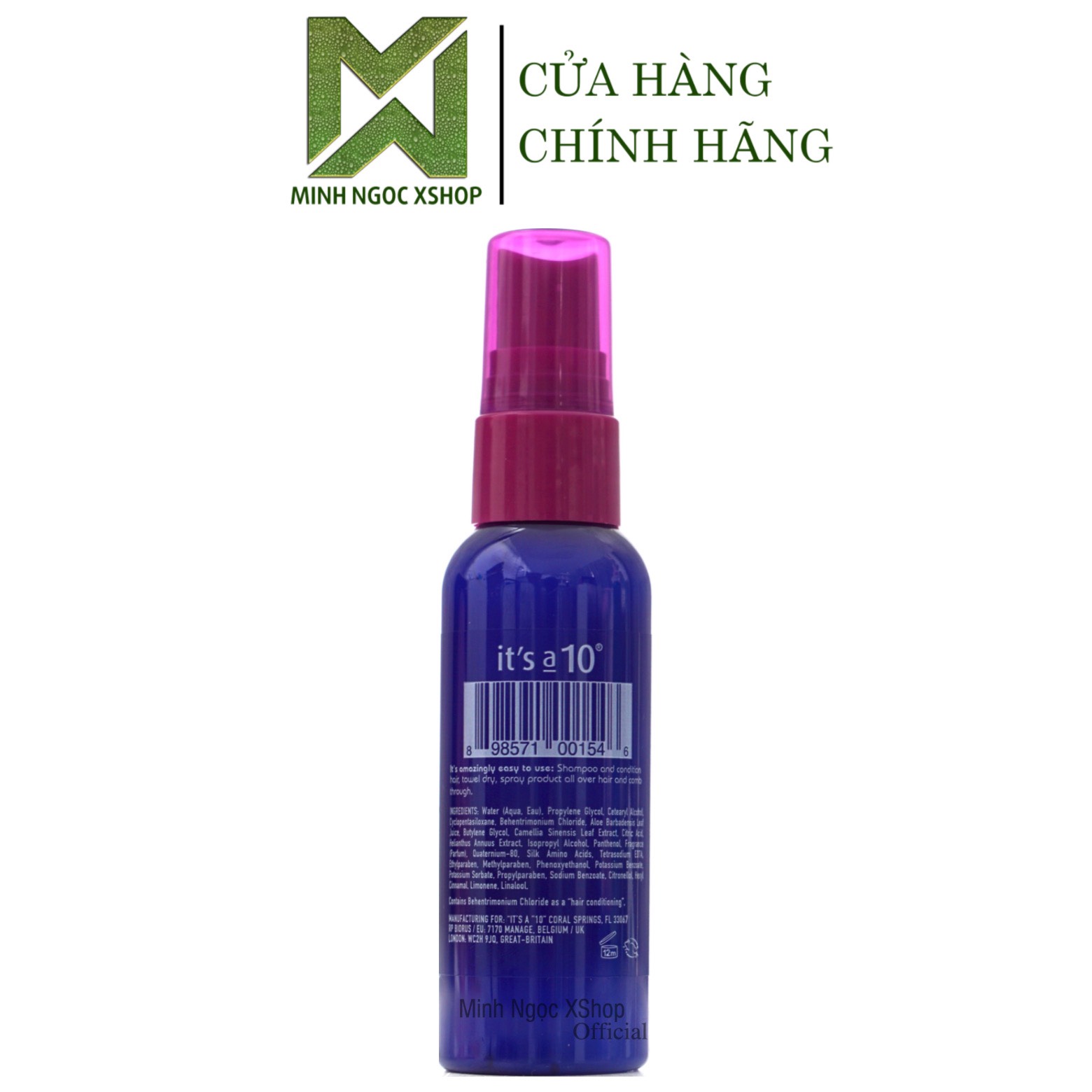 Xịt dưỡng tóc cao cấp It’s A 10 Miracle Leave in Product 59.1ML