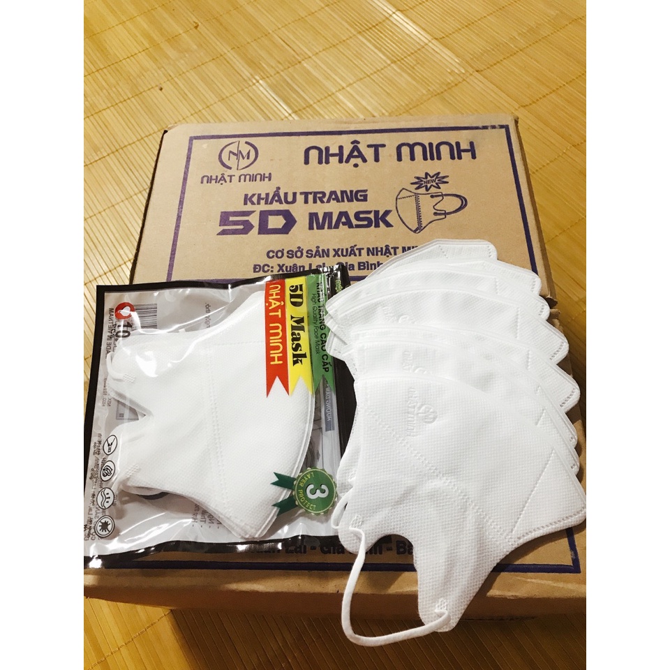THÙNG 200 CHIẾC KHẨU TRANG 5D MASK KHÁNG KHUẨN