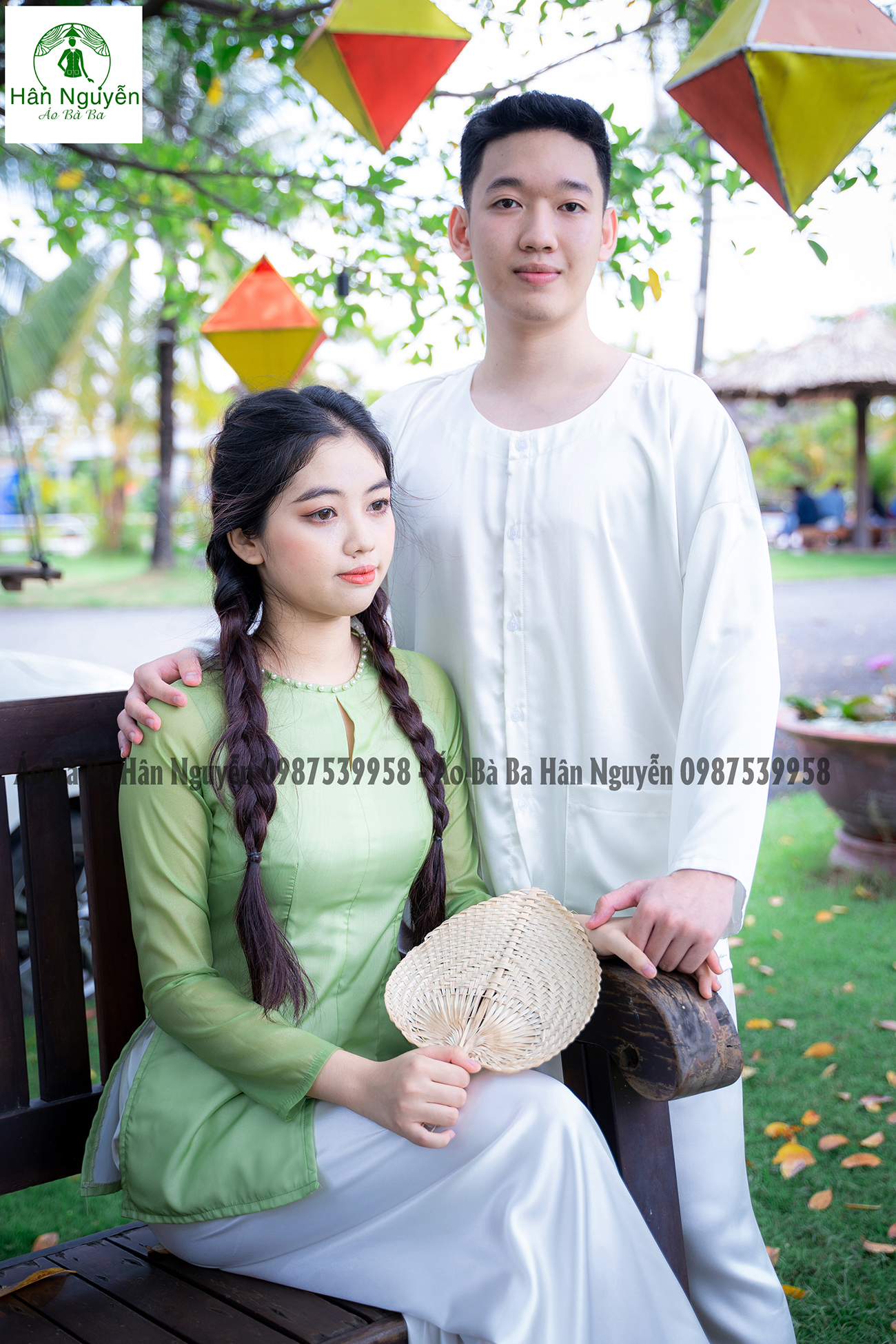 Bộ Bà Ba Nam ( Tặng Khăn Rằn )