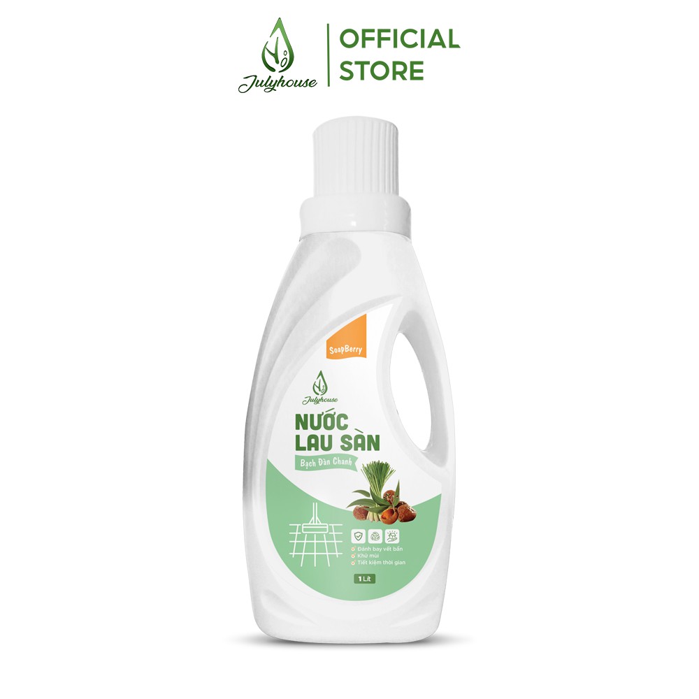 Nước lau sàn đuổi muỗi bồ hòn - bạch đàn chanh 1000ml julyhouse - yoosoo mall