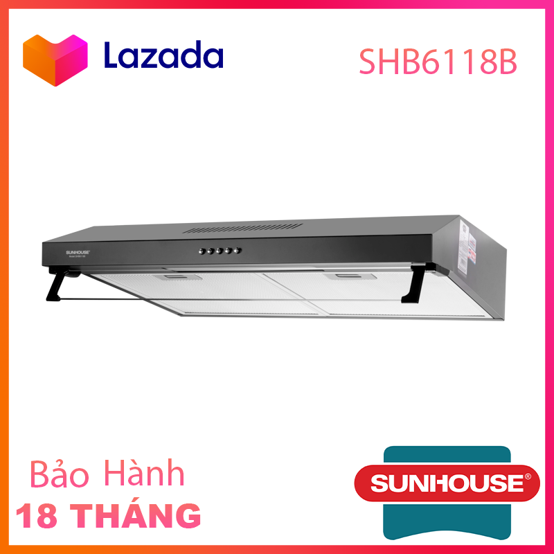 [Sunhouse Chính Hãng] Máy Hút Mùi Vỏ Sơn Sunhouse SHB6118B