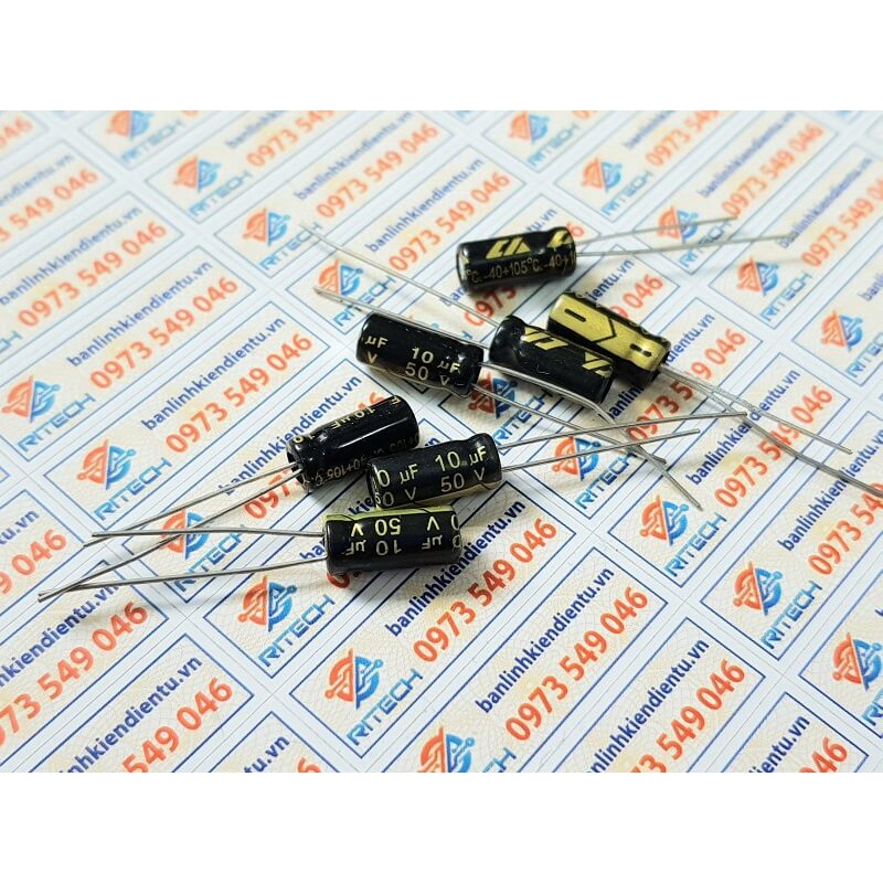 Tụ hóa 10uf 50v kích thước 5x11mm