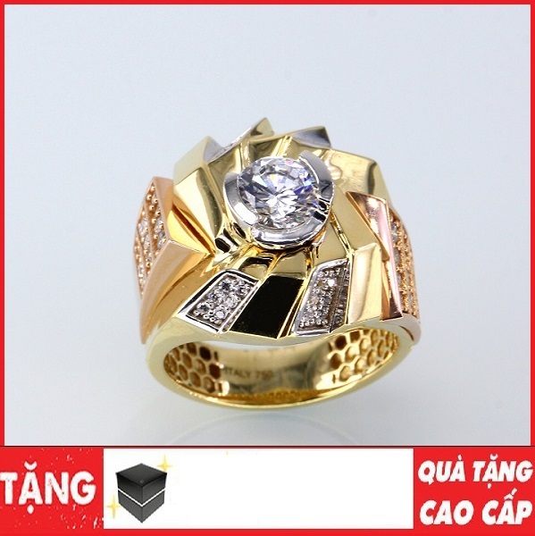Nhẫn nam đính đá mạ 18k đẳng cấp