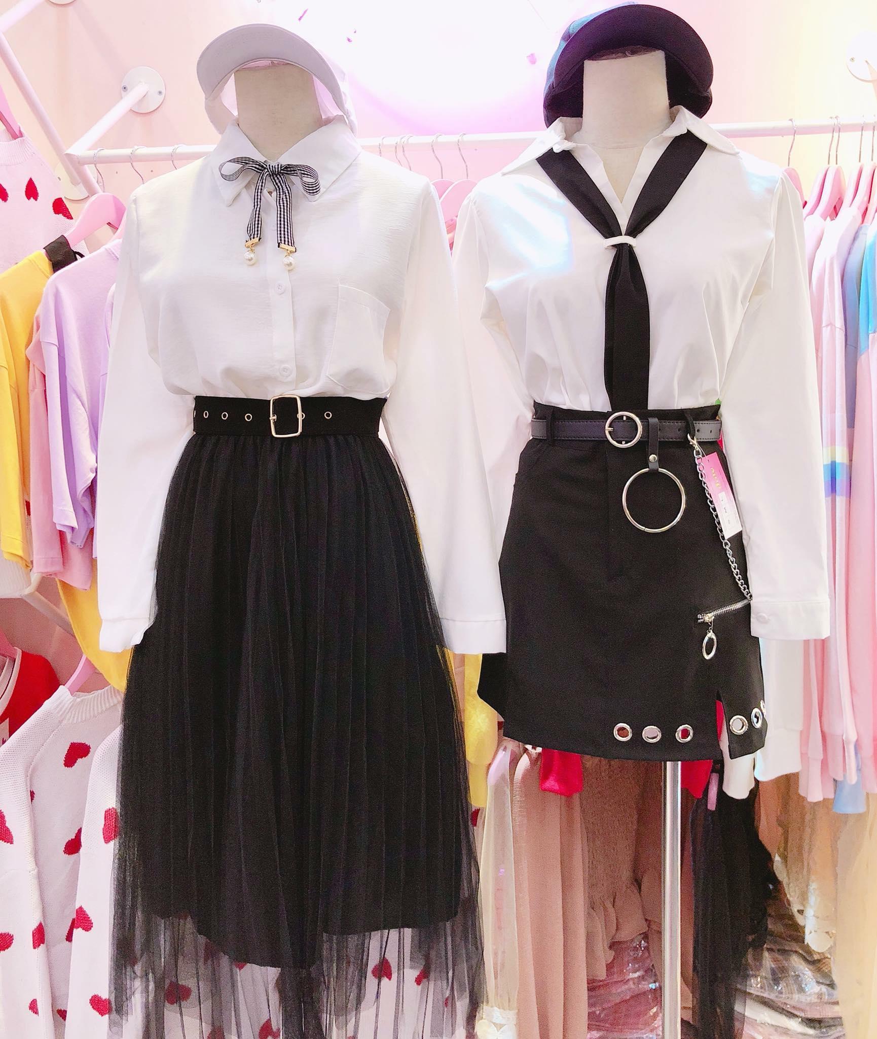 [HCM]SET ÁO SƠMU CAVAT CHÂN VÁY TUTU