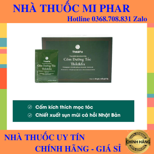 Cốm uống thik & fix - mọc tóc phong cách nhật bản - cốm dưỡng tóc thik&fix - hỗ trợ làm đen tóc - mi phar 1