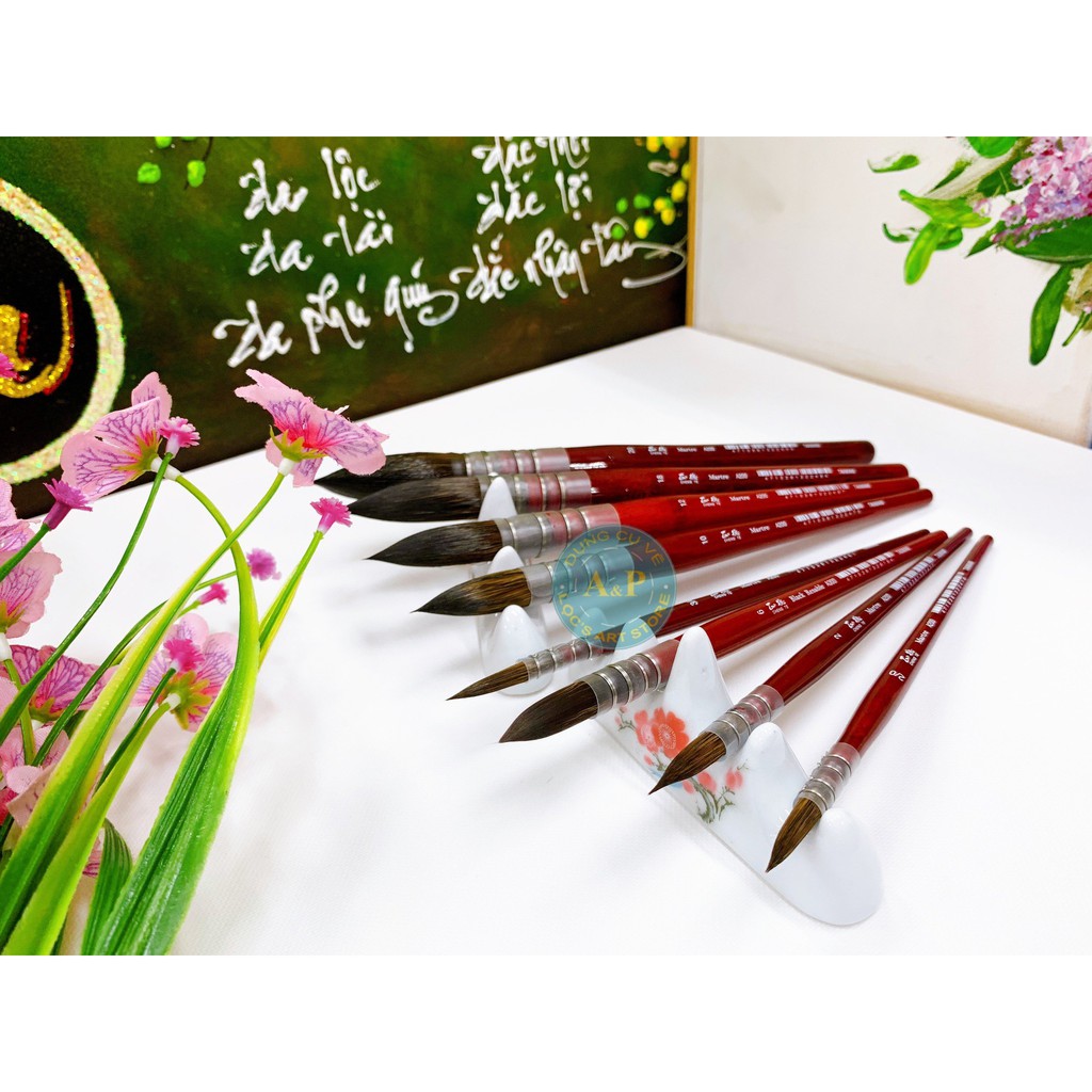 Cọ mop vẽ màu nước lông chồn cao cấp số 10 a200