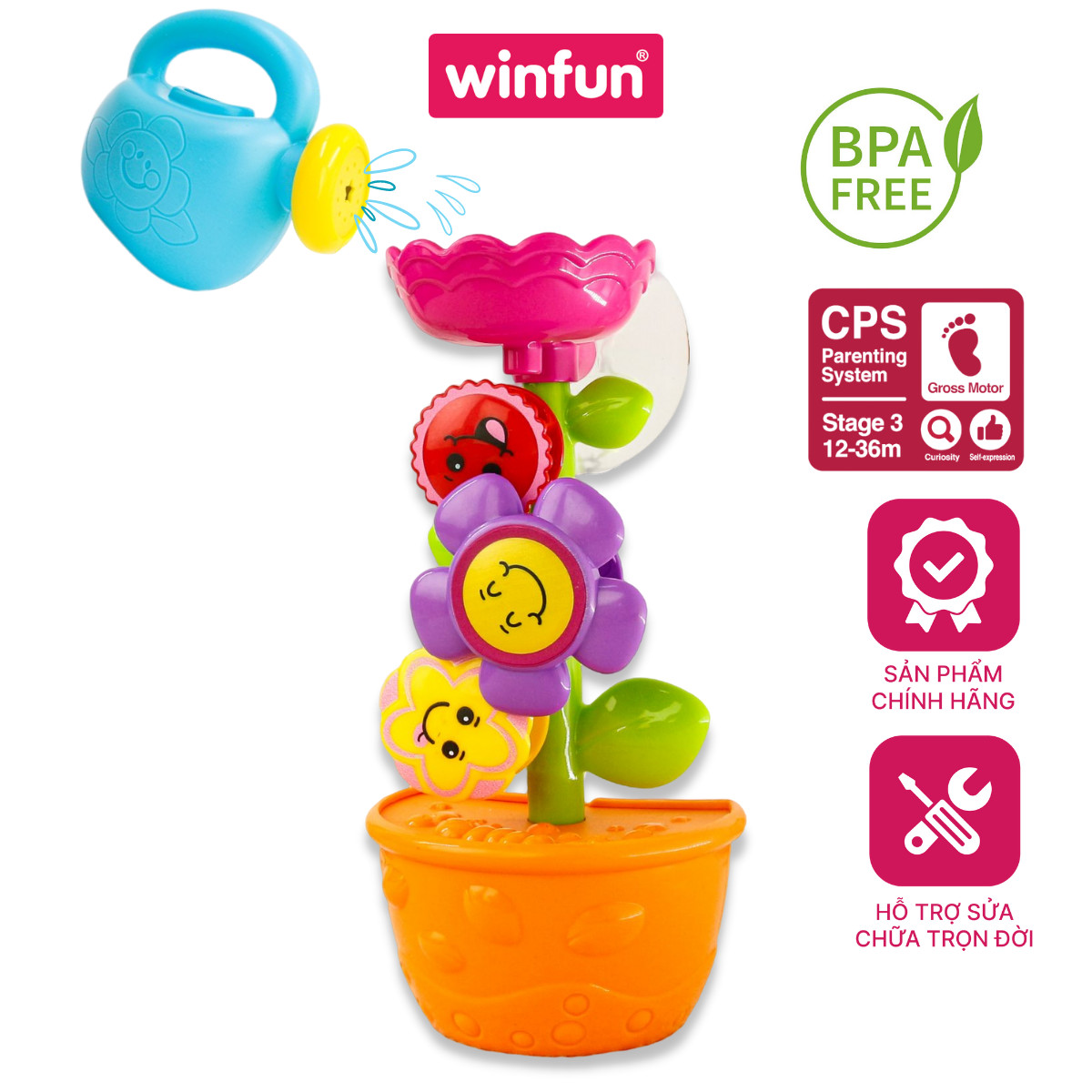 Đồ chơi tắm trẻ em hình bông hoa Winfun WF007104