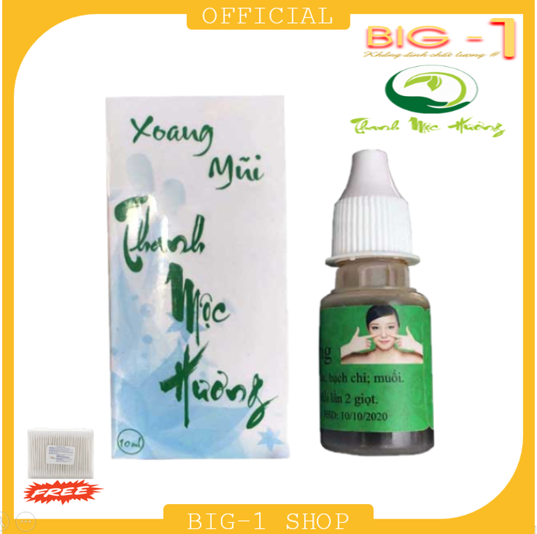 Thảo mộc  viêm xoang cổ truyền Thanh Mộc Hương - Tặng Tăm Bông  Cao Cấp