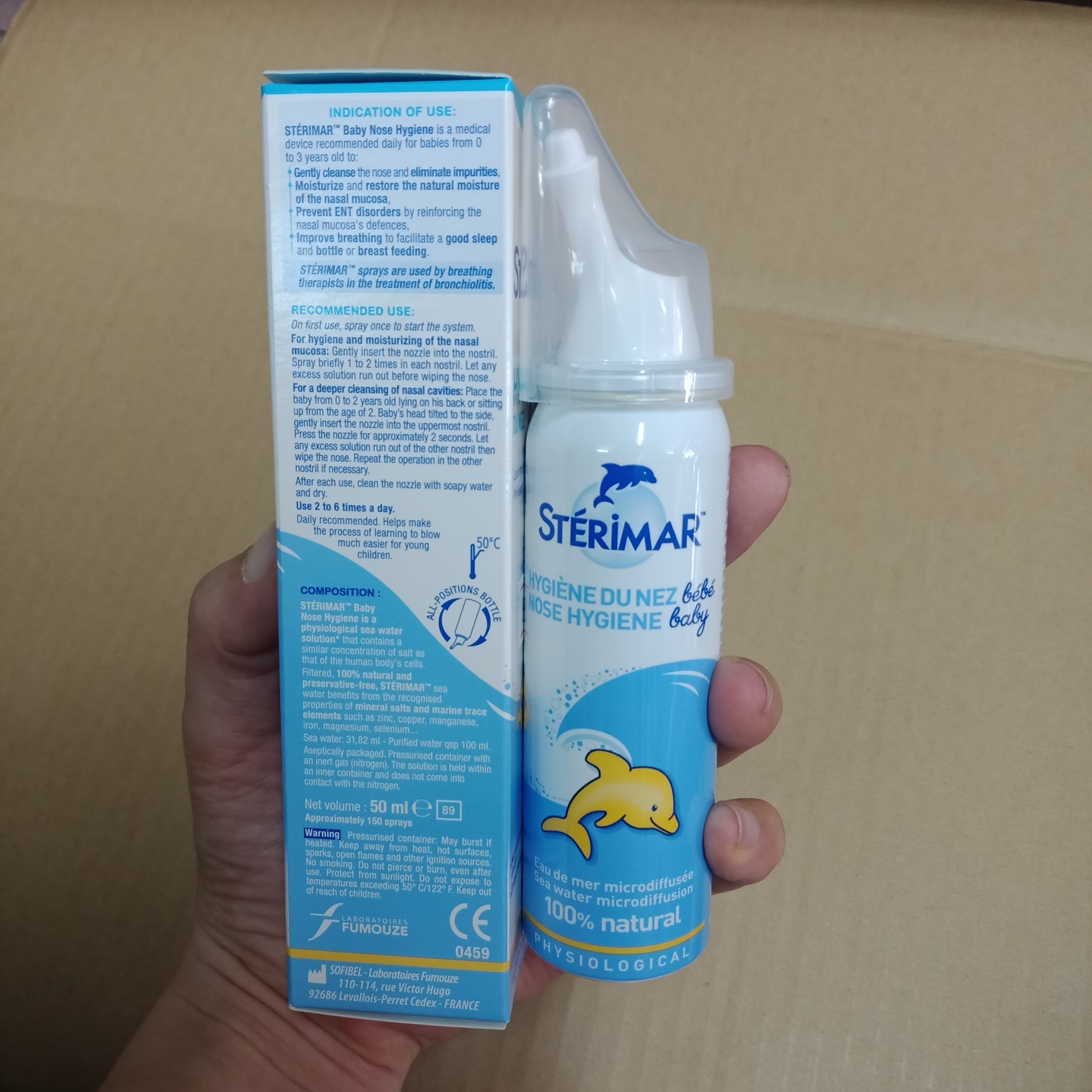 DUNG DỊCH NƯỚC MUỐI XỊT MŨI CHO TRẺ EM STERIMAR (50ML)