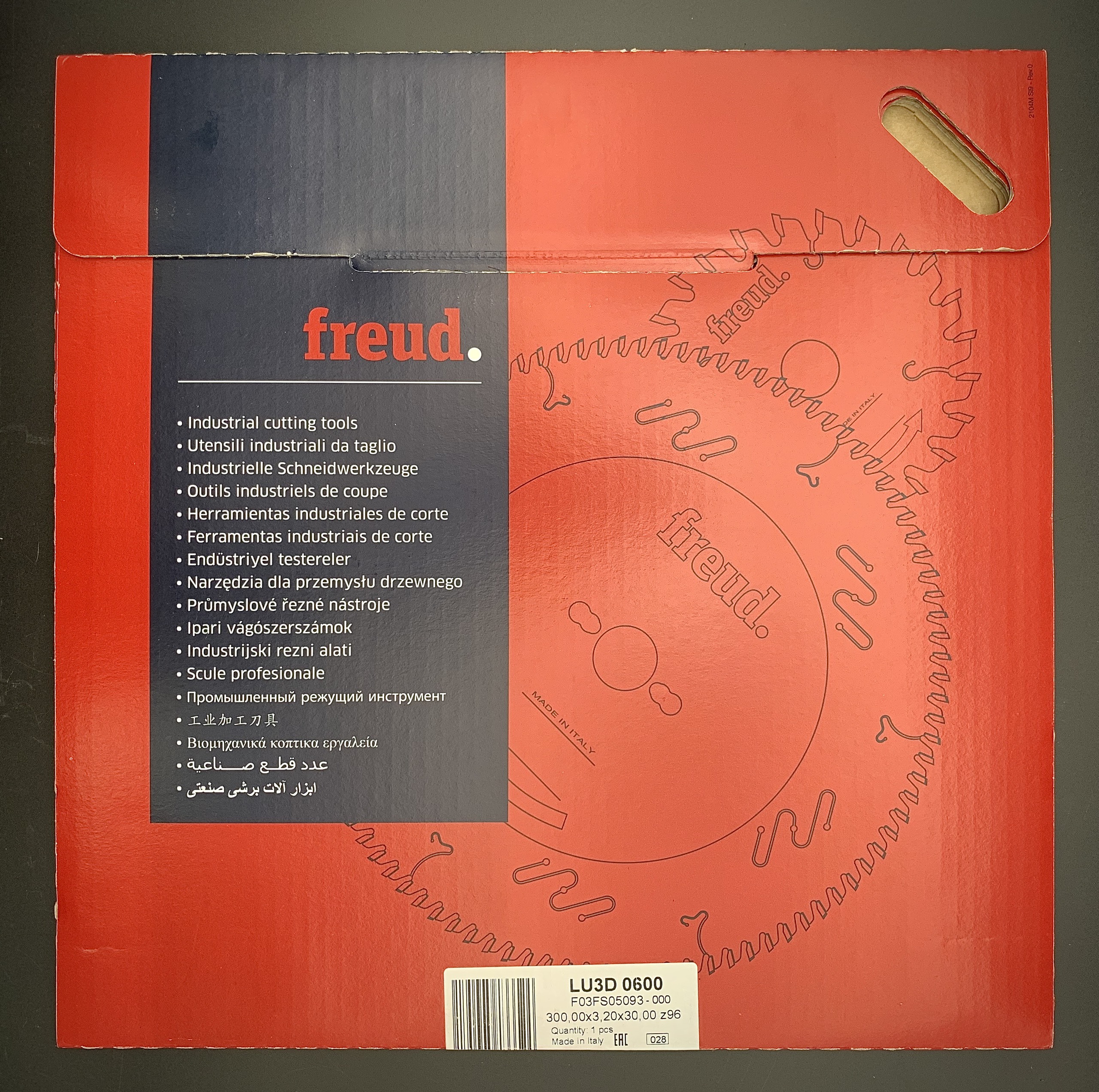 LƯỠI CƯA FREUD CẮT VÁN - LU3D-0600