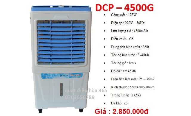 QUẠT HƠI NƯỚC 4500G DAICHIPRO