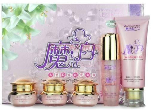 BỘ MỸ PHẨM HOÀNG CUNG TRẮNG DA, SẠCH TÀN NHANG, THÂM NÁM, TÁI TẠO DA DANXUENILAN 5IN1 - MÀU HỒNG