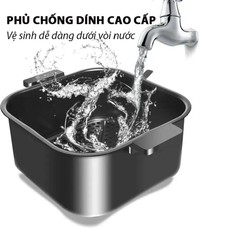 Nồi Chiên Không Dầu Camel 12 Lít Có Mặt Kính Kiểm Soát Nướng, Chiên Công Suất Lớn Chiên Luôn Con Gà 5Kg ,Đa Chức Năng ,Nồi Chiên Không Dầu Giá Rẻ Laz Police