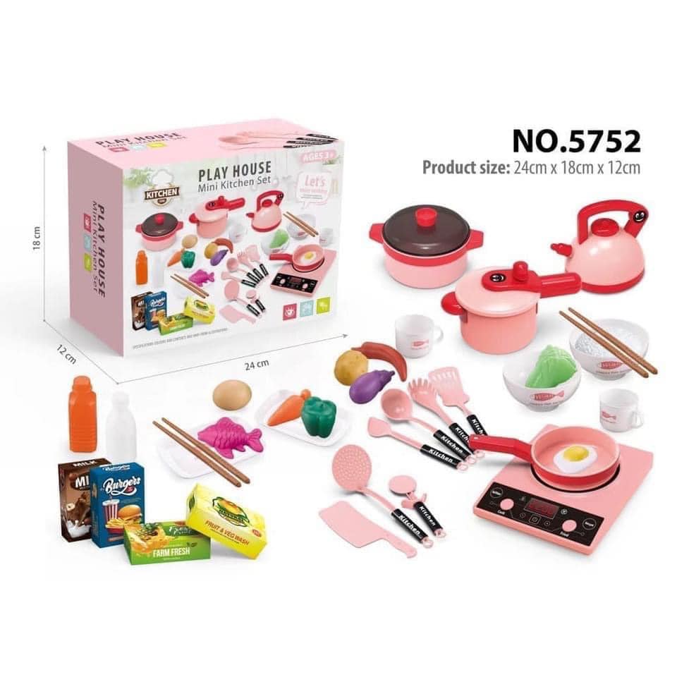 Bộ đồ chơi nấu ăn 36 món kitchen, bộ đồ chơi nấu ăn mini, bộ đồ chơi làm bếp, đồ chơi làm bếp, đồ làm bếp, chất nhựa an toàn