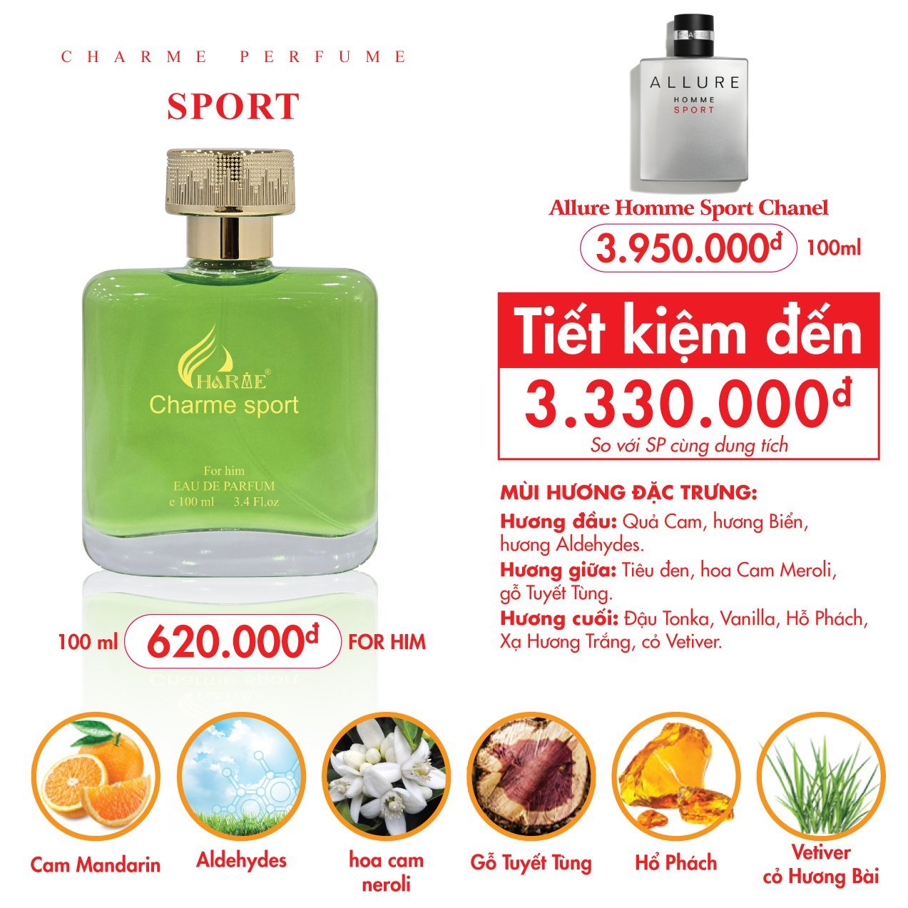 Nước hoa sport 100ml ( mới 2024 )