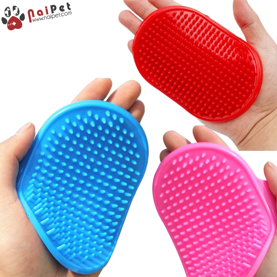 Găng Tay Tắm Bàn Tay Tắm cho chó mèo BTT001