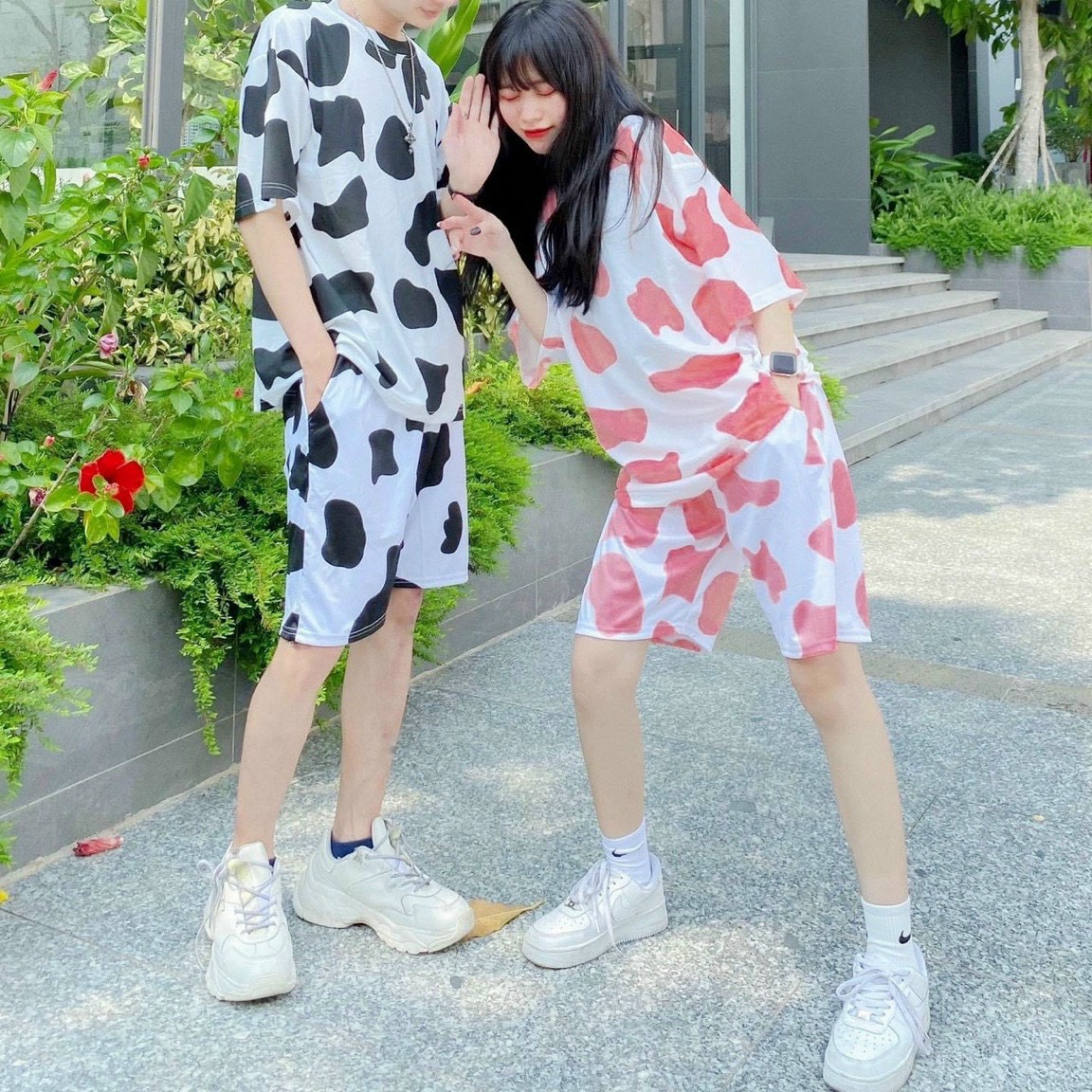 Set bộ bò sữa thun loại 1 form rộng siêu hot