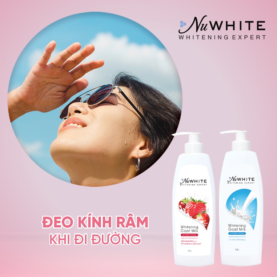 Sữa tắm NuWhite sữa dê dưỡng trắng da 1.2L
