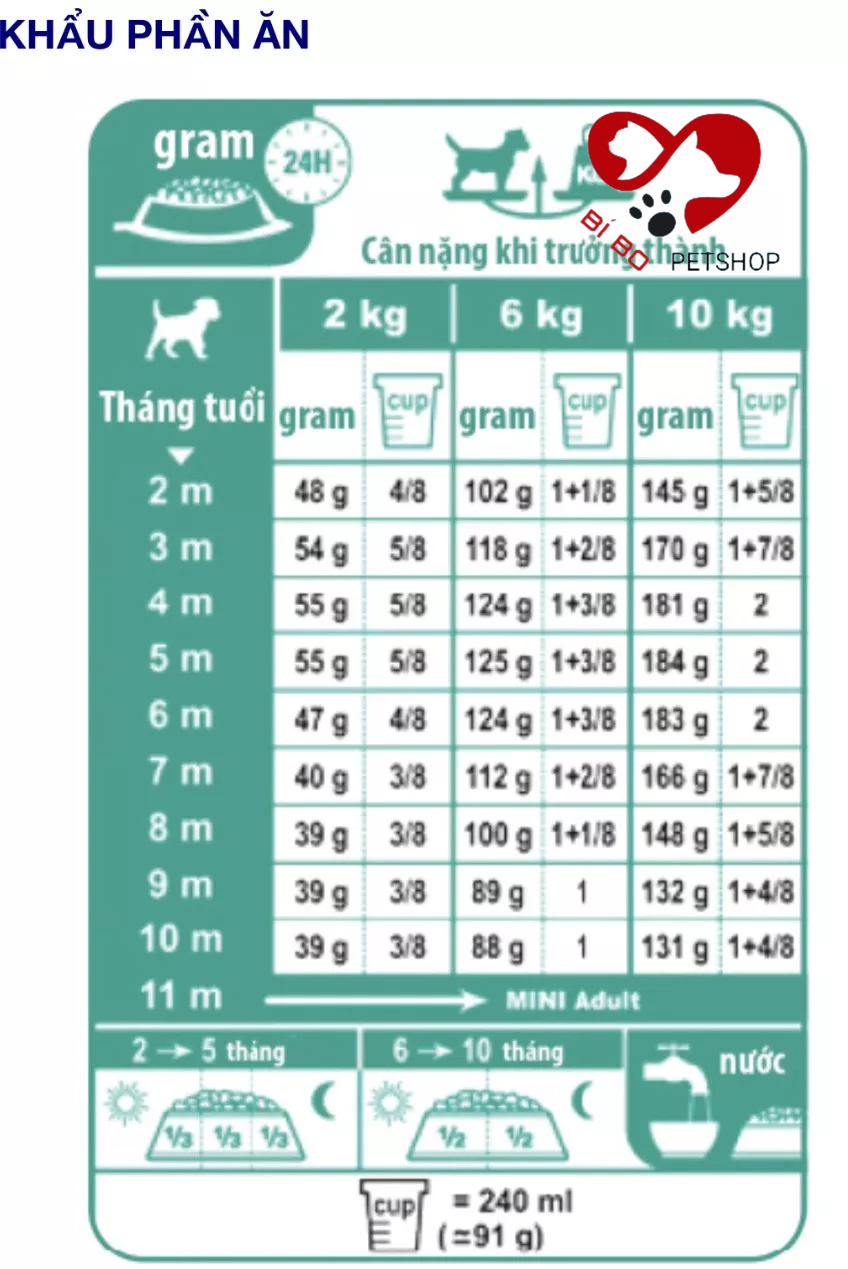 Thức ăn cho chó ROYAL CANIN PUPPY MINI (Dành cho chó con từ 2 đến 10 tháng tuổi)