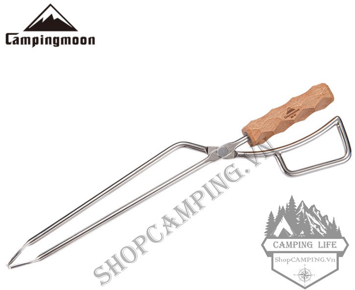 Kẹp gắp than, củi Inox Campingmoon MS-42