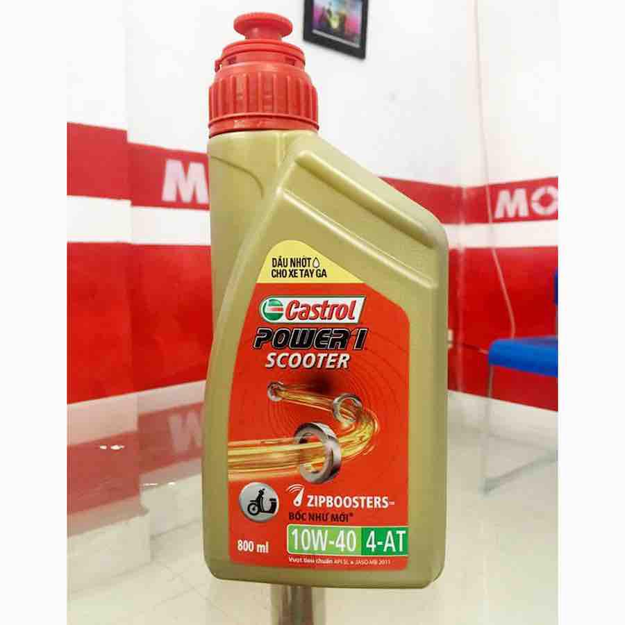 Nhớt tay ga CASTROL SCOOTER 10W40 800ml